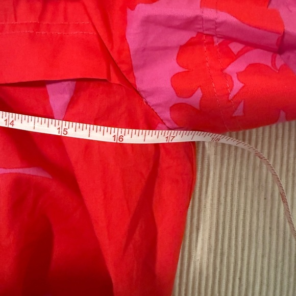 Sugarlips Floral Puff Sleeve High Neck Blouse Red Pink Size Small - Picture 5 of 8